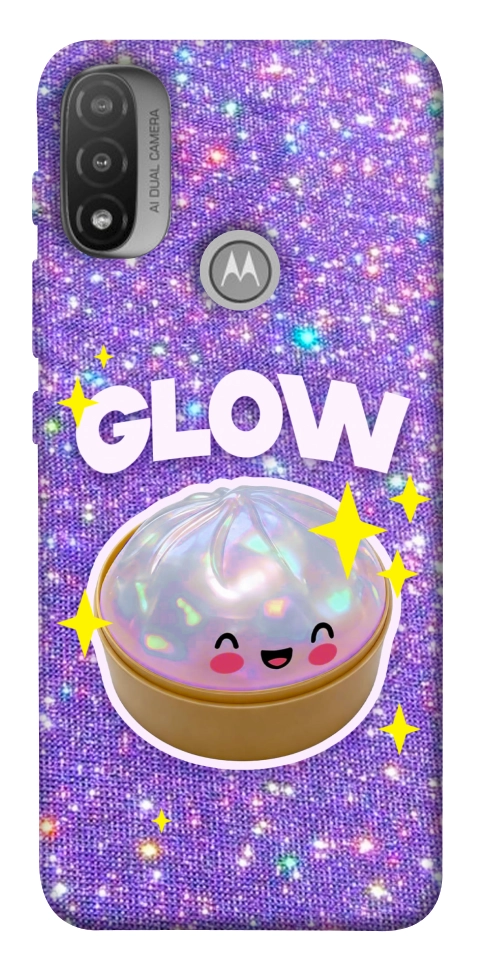 Чехол Purple sparkle dumpling для Motorola Moto E20