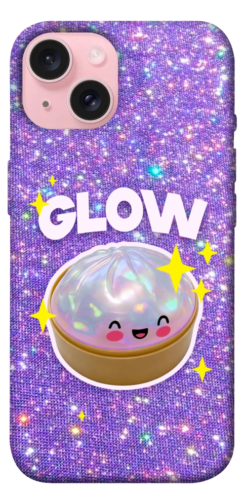 Чохол Purple sparkle dumpling для iPhone 15