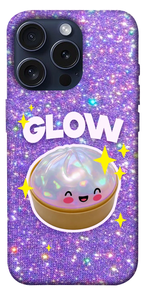 Чохол Purple sparkle dumpling для iPhone 15 Pro