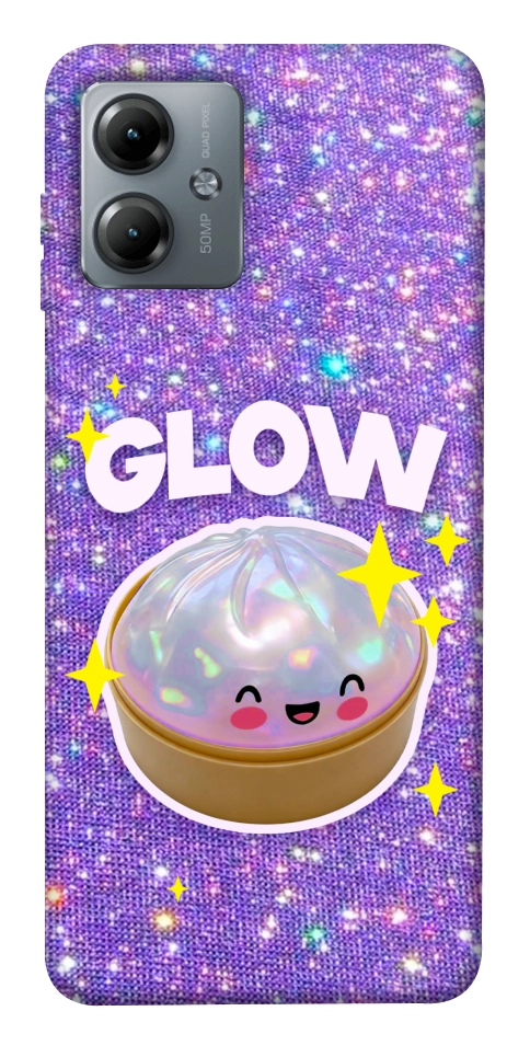 Чехол Purple sparkle dumpling для Motorola Moto G14