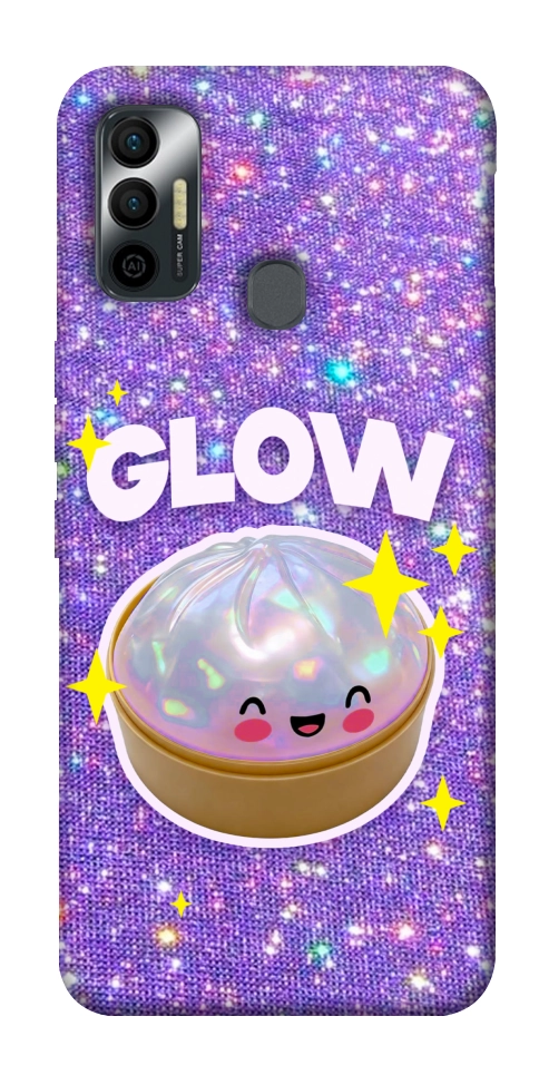 Чохол Purple sparkle dumpling для TECNO Spark 7