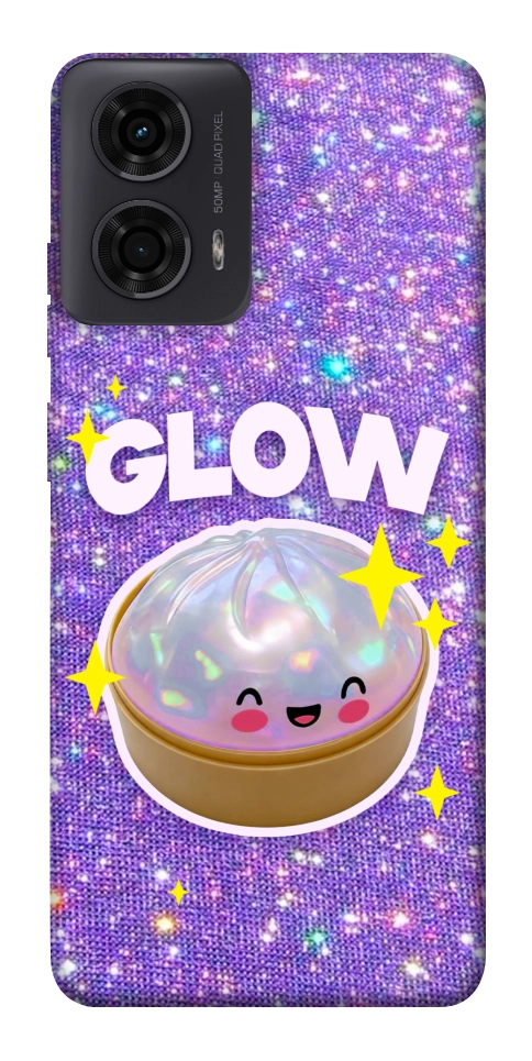 Чехол Purple sparkle dumpling для Motorola Moto G24