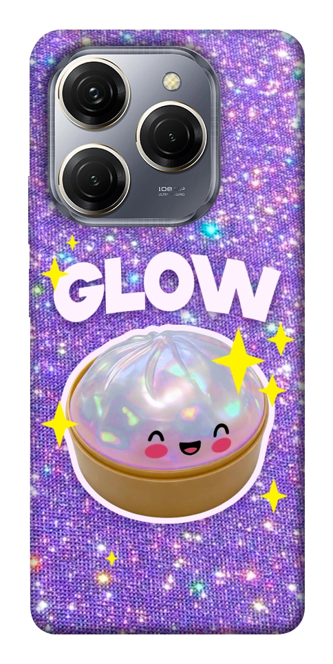 Чохол Purple sparkle dumpling для TECNO Spark 20 Pro