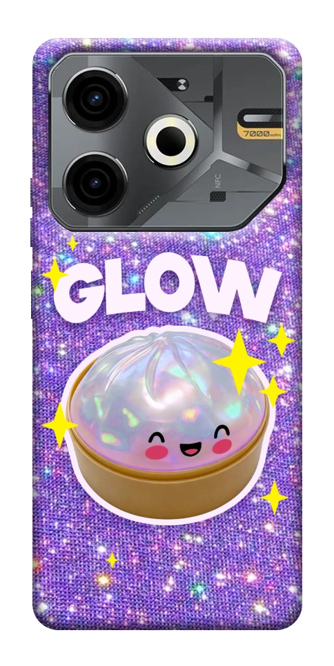 Чехол Purple sparkle dumpling для TECNO Pova 6 Neo (LI6)