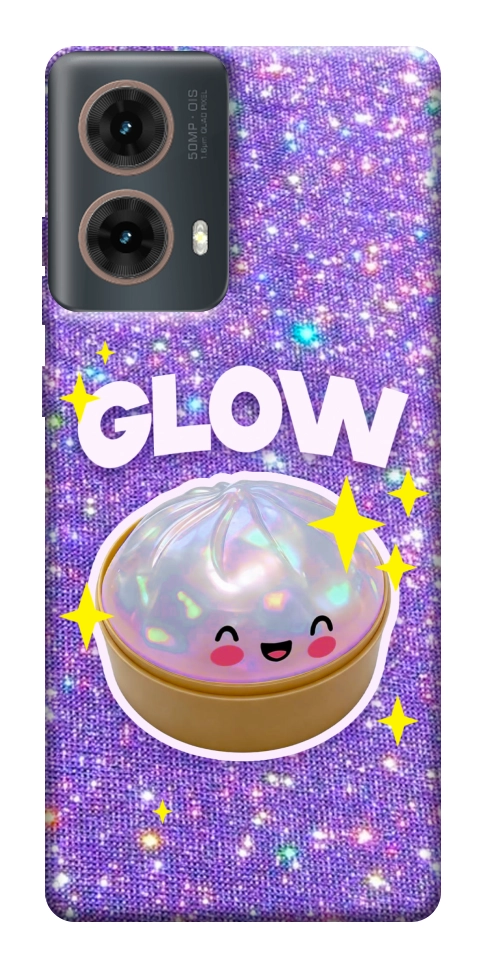 Чохол Purple sparkle dumpling для Motorola Moto G85