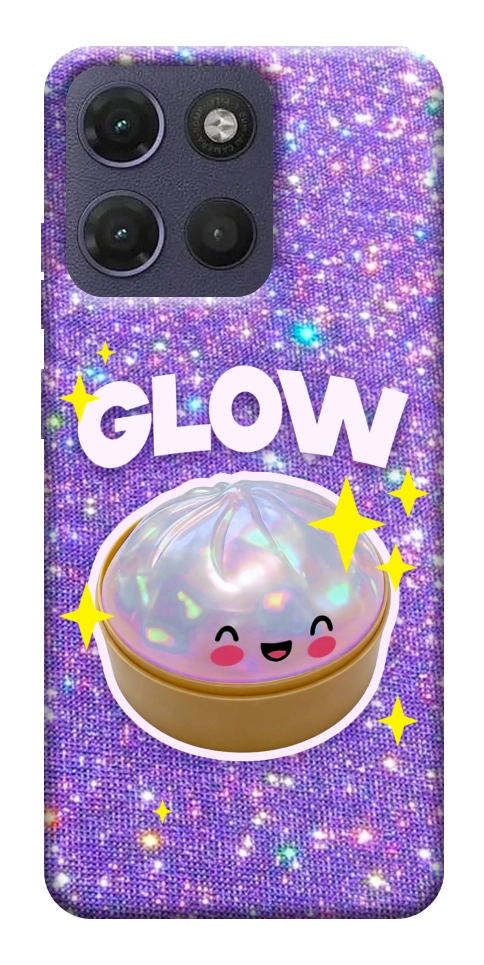 Чехол Purple sparkle dumpling для Motorola Moto G17