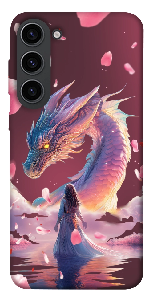 Чехол Girl and dragon для Galaxy S23