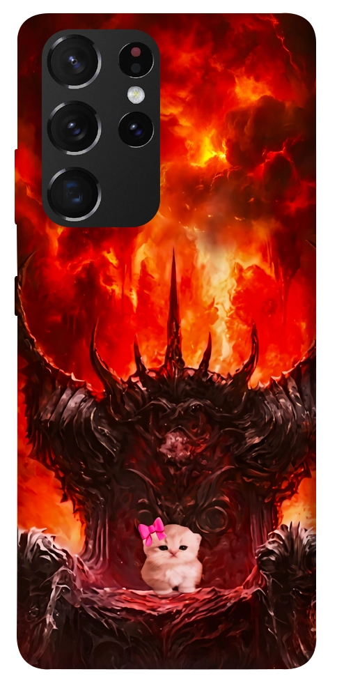 Чохол Kitty hell для Galaxy S21 Ultra