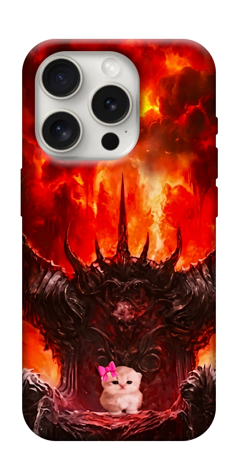 Чехол Kitty hell для iPhone 16 Pro