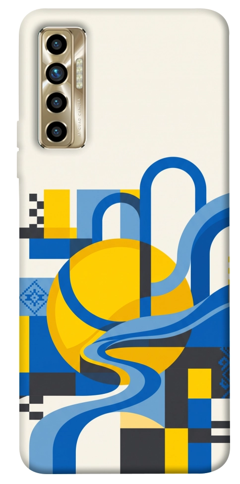 Чехол Abstract mood для TECNO Camon 17P