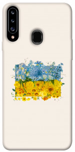 Чехол Flower flag для Galaxy A20s (2019)