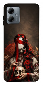 Чехол Slavic mystery girl для Motorola Moto G14