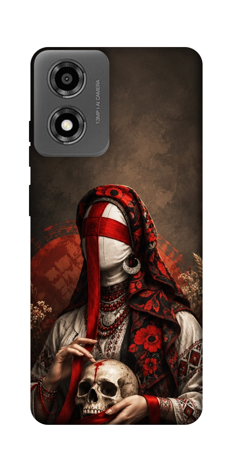 Чехол Slavic mystery girl для Motorola Moto E14