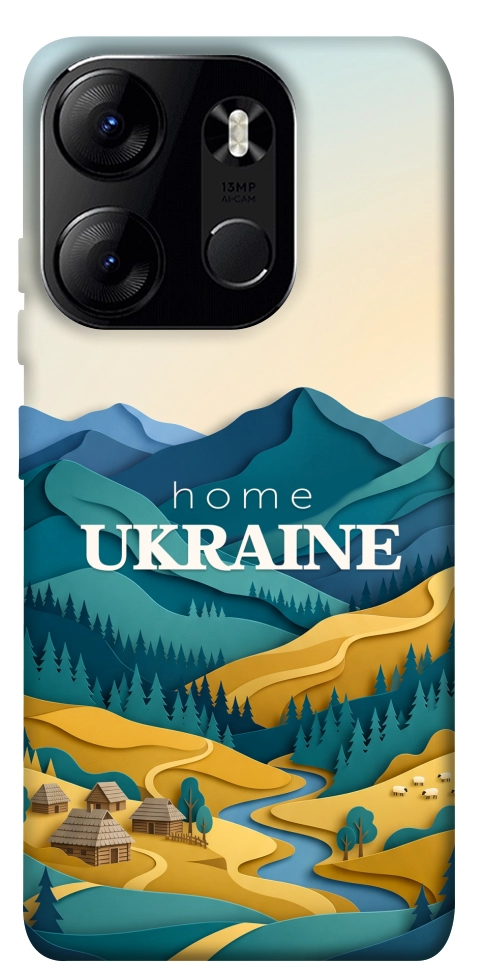 Чехол Ukraine home для Tecno Spark Go 2023