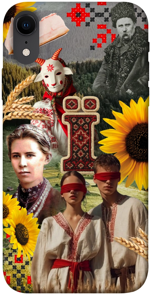 Чехол Ukr collage для iPhone XR