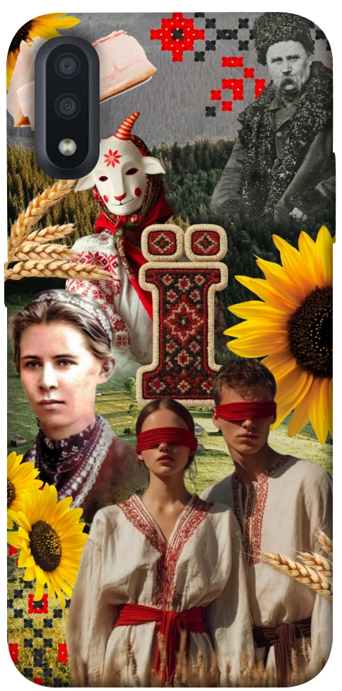 Чехол Ukr collage для Galaxy A01