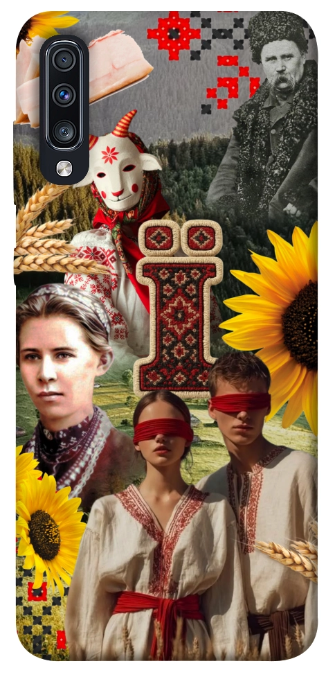 Чехол Ukr collage для Galaxy A70 (2019)