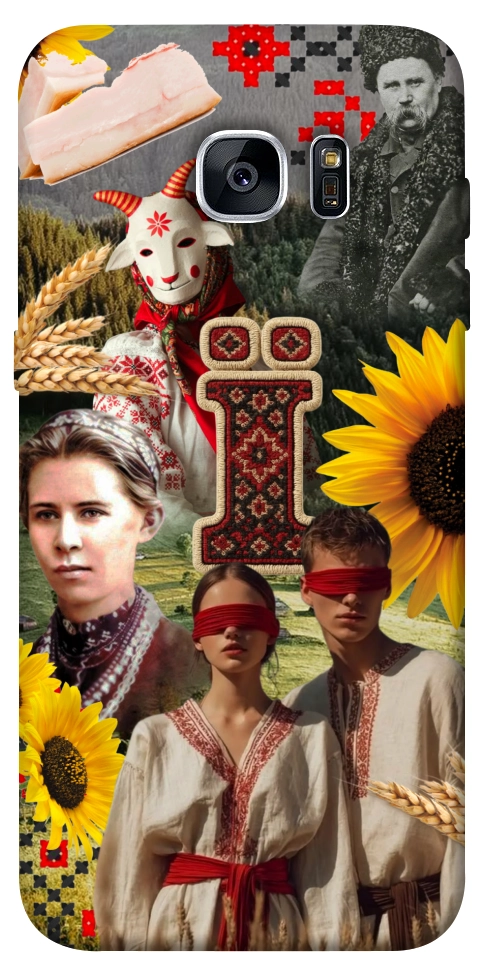 Чехол Ukr collage для Galaxy S7 Edge
