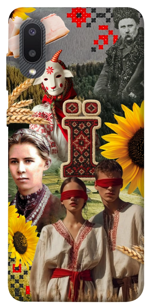 Чехол Ukr collage для Galaxy A02