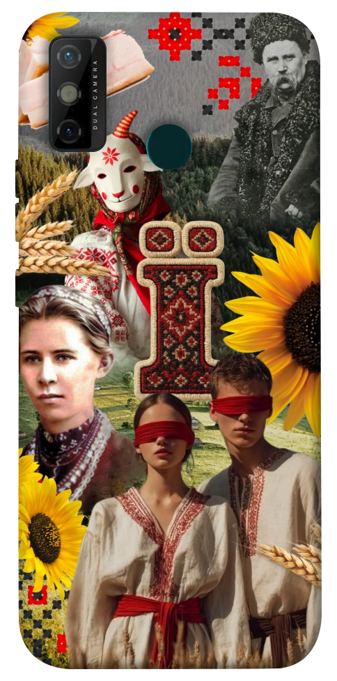 Чохол Ukr collage для TECNO Spark 6 Go