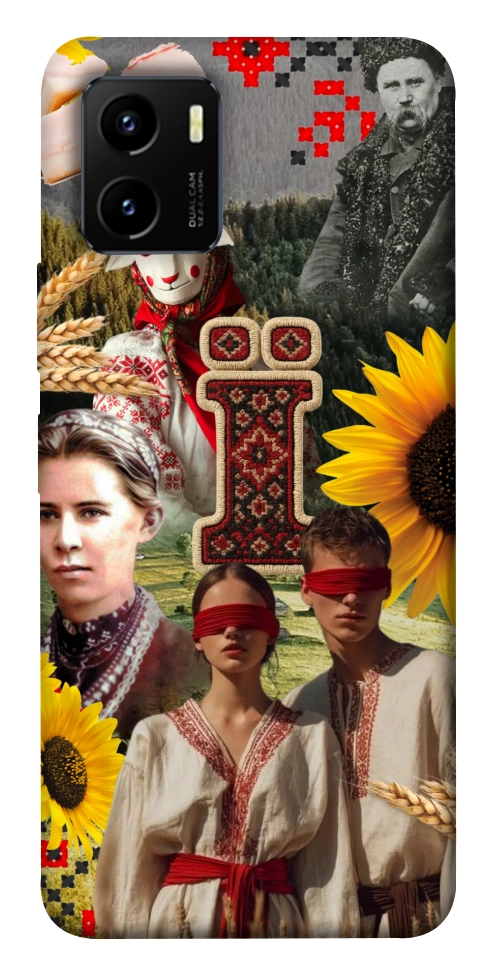 Чехол Ukr collage для Vivo Y15s