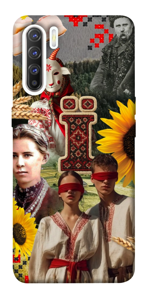 Чехол Ukr collage для Oppo Reno 3