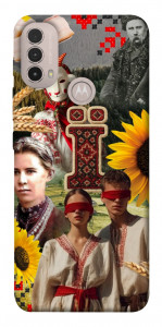 Чохол Ukr collage для Motorola Moto E40