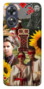 Чехол Ukr collage для Oppo A17