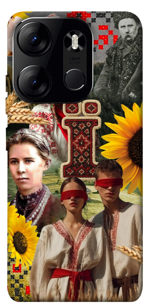 Чехол Ukr collage для Tecno Spark Go 2023