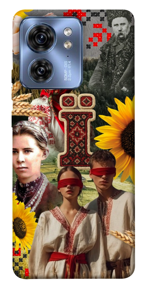 Чехол Ukr collage для Motorola Edge 40