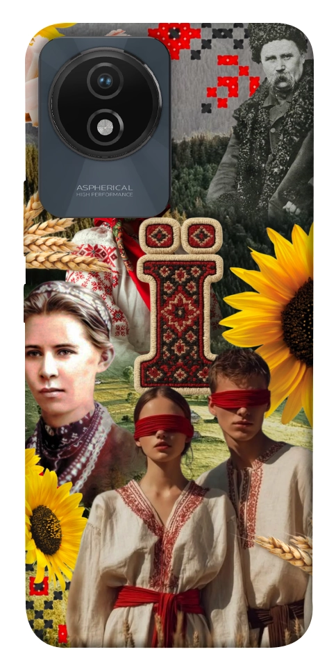 Чехол Ukr collage для Vivo Y02