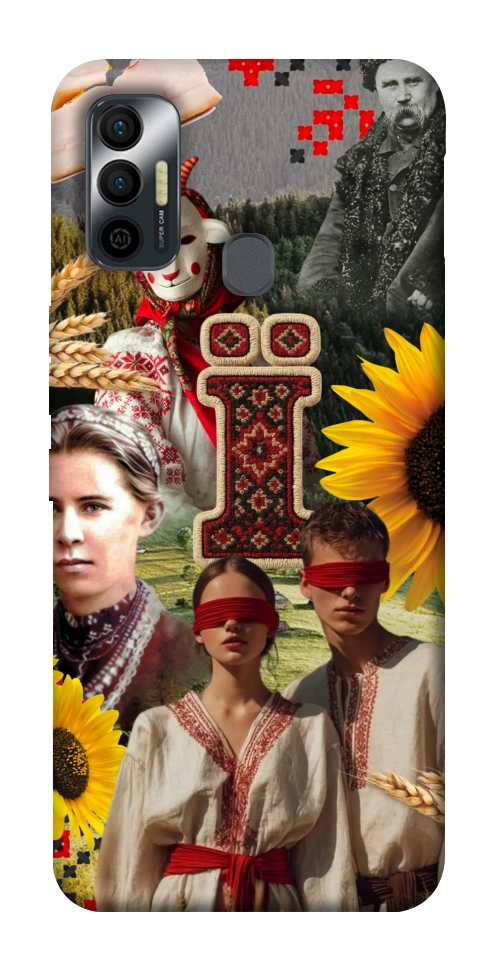 Чохол Ukr collage для TECNO Spark 7