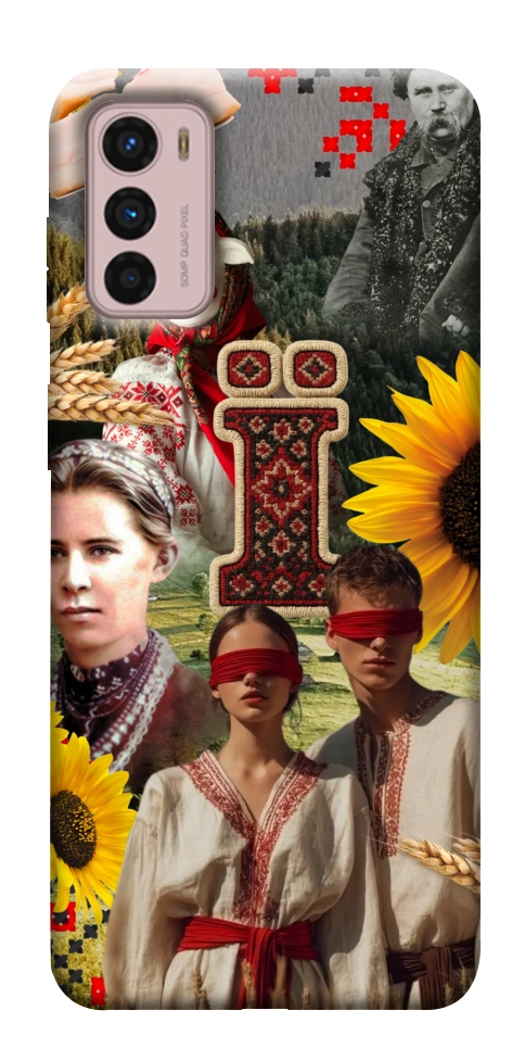Чехол Ukr collage для Motorola Moto G42