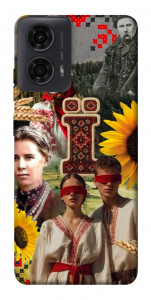 Чехол Ukr collage для Motorola Moto G24