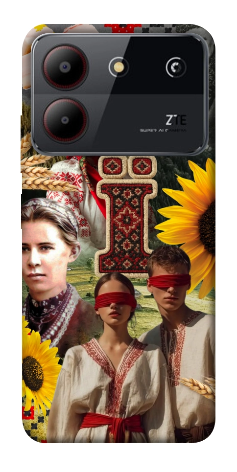 Чехол Ukr collage для ZTE Blade A54 4G
