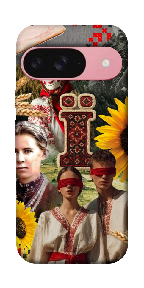 Чехол Ukr collage для Google Pixel 9