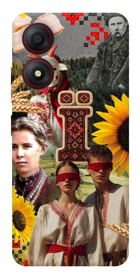 Чохол Ukr collage для ZTE Blade A34 4G