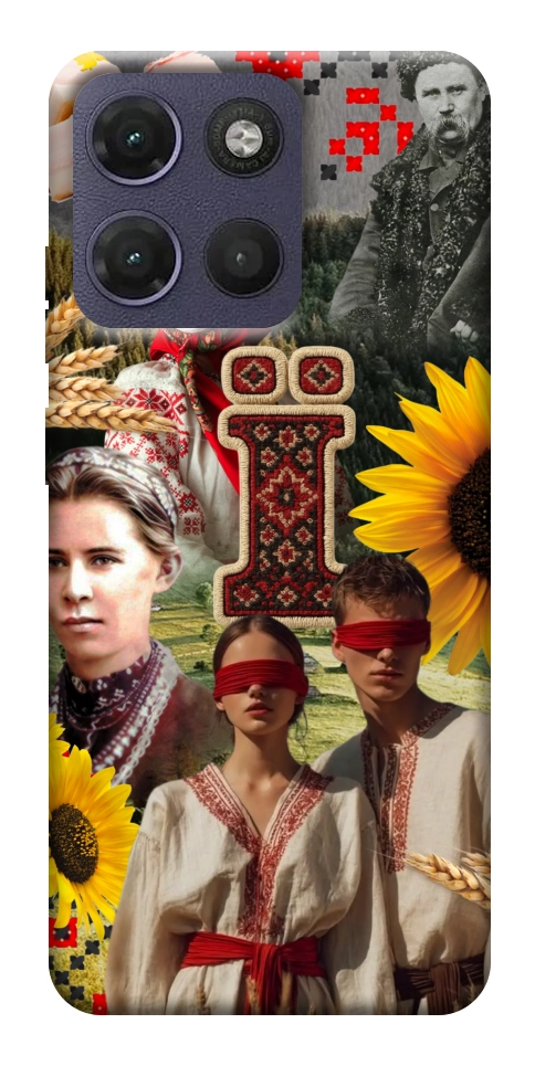 Чехол Ukr collage для Motorola Moto G17