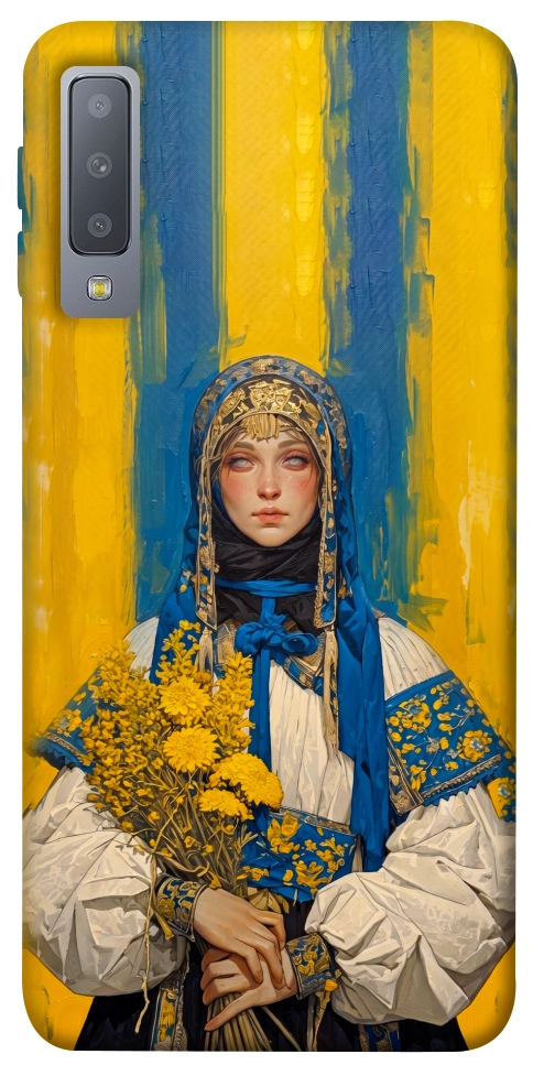Чехол Ukrainian woman для Galaxy A7 (2018)