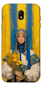 Чехол Ukrainian woman для Galaxy J7 (2017)