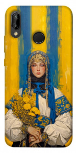 Чехол Ukrainian woman для Huawei P20 Lite