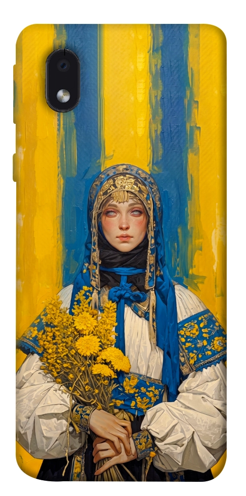 Чехол Ukrainian woman для Galaxy M01 Core