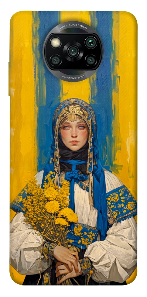 Чехол Ukrainian woman для Xiaomi Poco X3 NFC