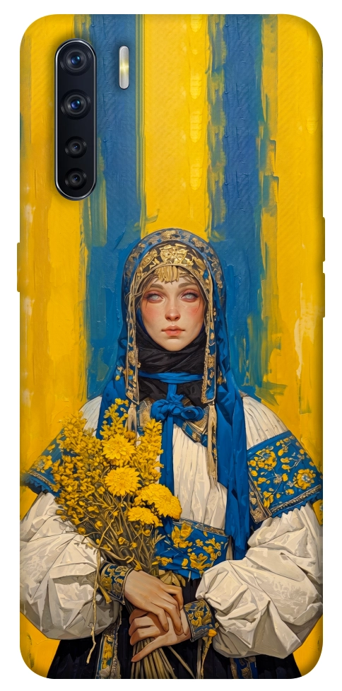 Чехол Ukrainian woman для Oppo A91