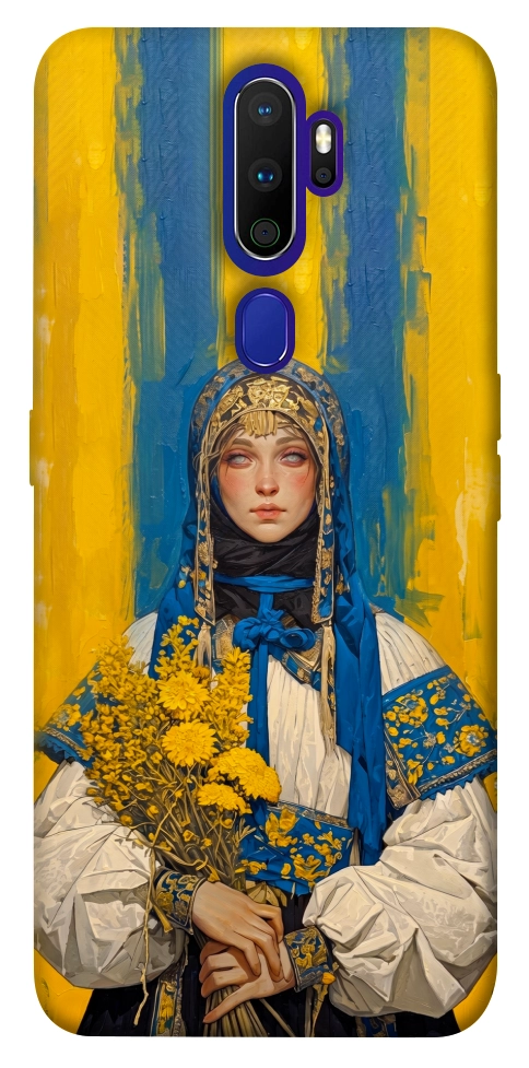 Чехол Ukrainian woman для Oppo A9 (2020)