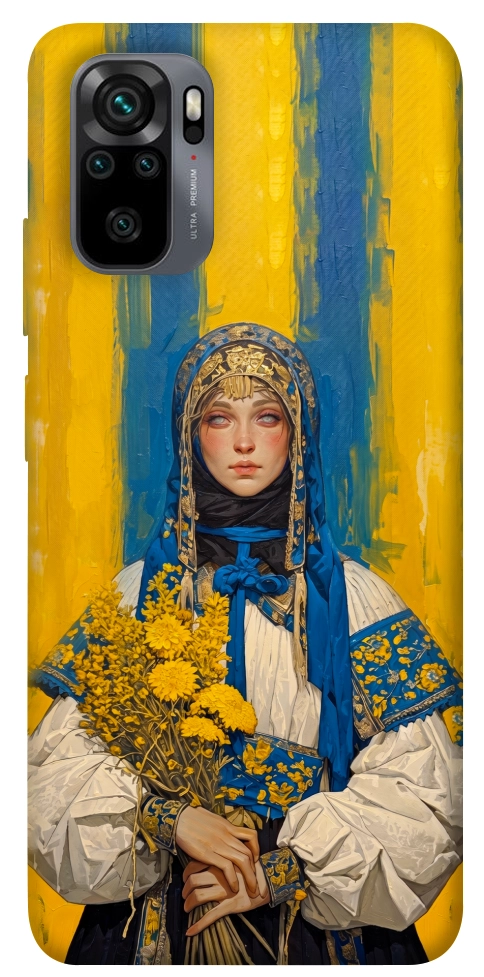 Чохол Ukrainian woman для Xiaomi Redmi Note 10