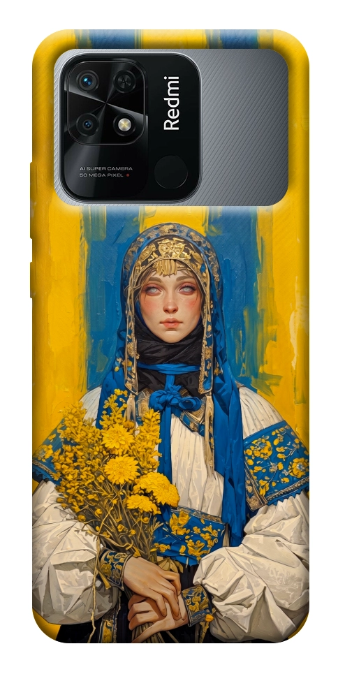 Чохол Ukrainian woman для Xiaomi Redmi 10C