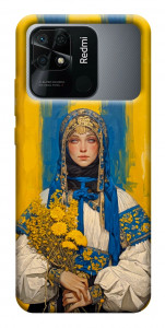 Чехол Ukrainian woman для Xiaomi Redmi 10C