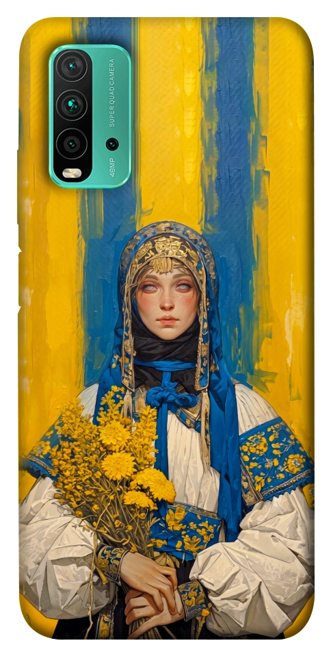 Чехол Ukrainian woman для Xiaomi Redmi Note 9 4G