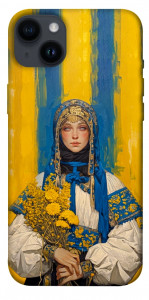 Чехол Ukrainian woman для iPhone 14 Plus